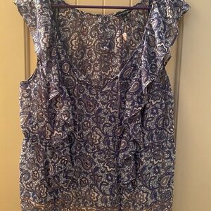 American Eagle ruffled top